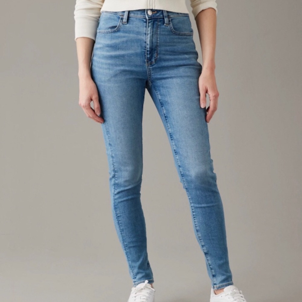 American Eagle Outfitters AEO High Rise Jegging Denim Jeans Pants 12